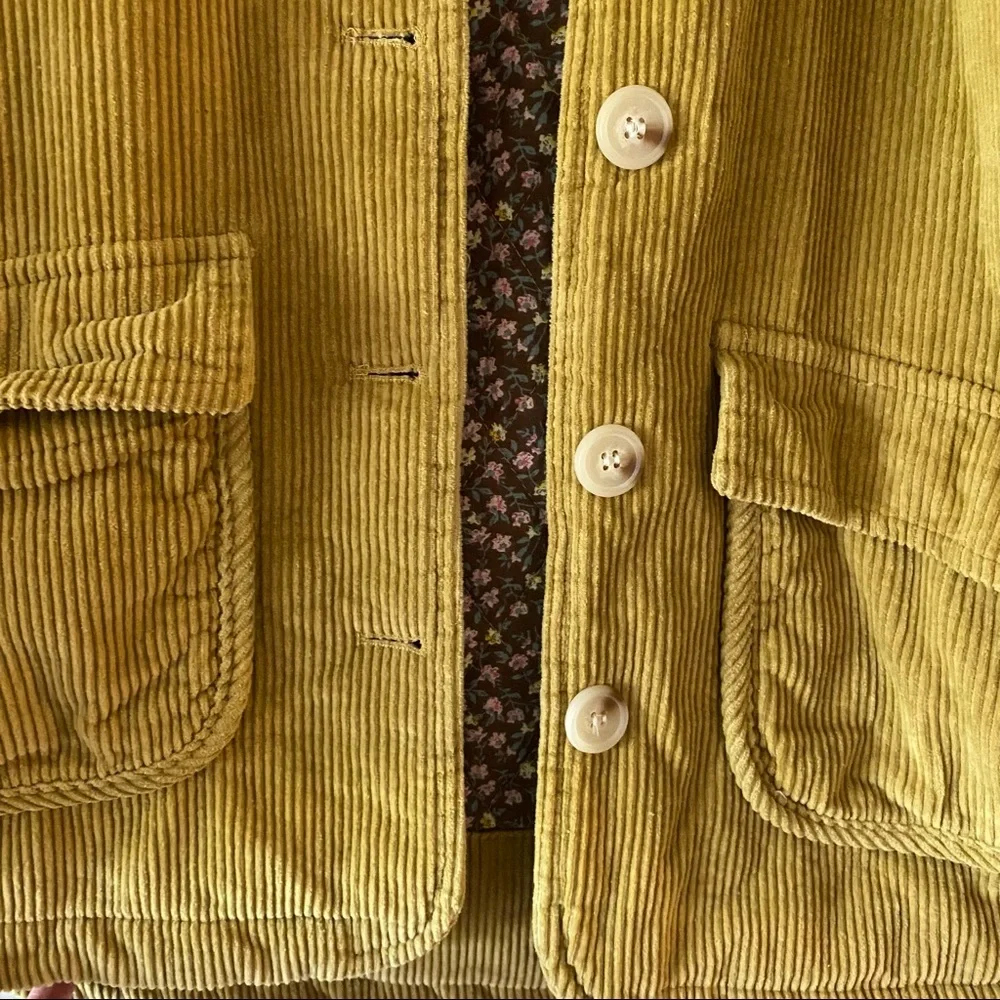 Quilted corduroy floral jacket - Picture 4 of 6
